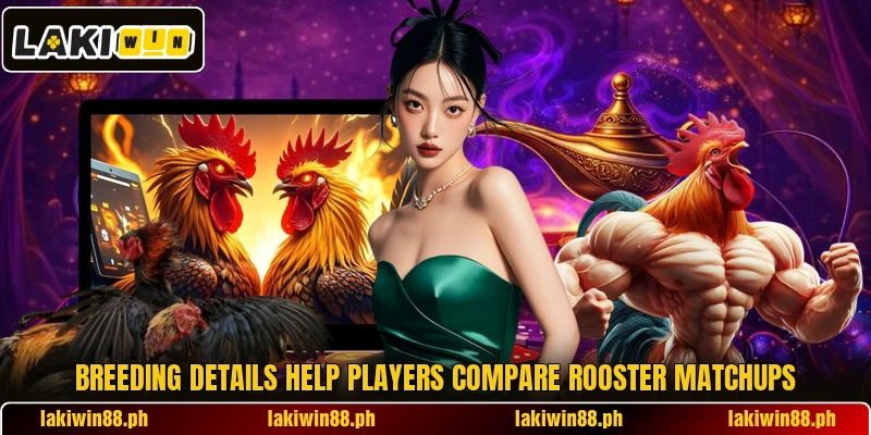 Breeding details help players compare rooster matchups Breeding details help players compare rooster matchups