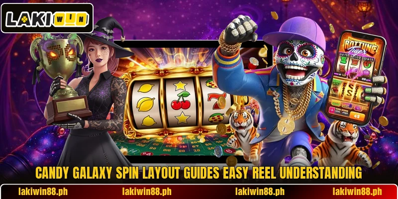 Candy Galaxy Spin layout guides easy reel understanding