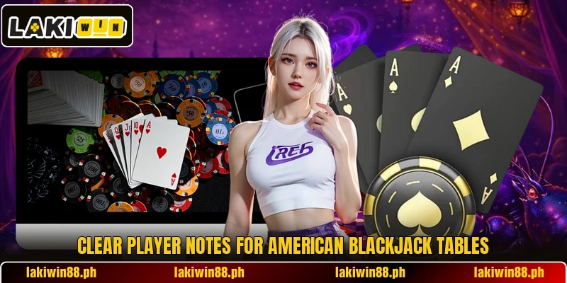Clear player notes for american blackjack tables Clear player notes for american blackjack tables