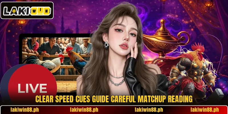 Clear speed cues guide careful matchup reading Clear speed cues guide careful matchup reading