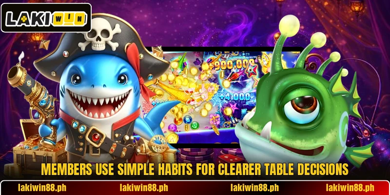 Members use simple habits for clearer table decisions Members use simple habits for clearer table decisions