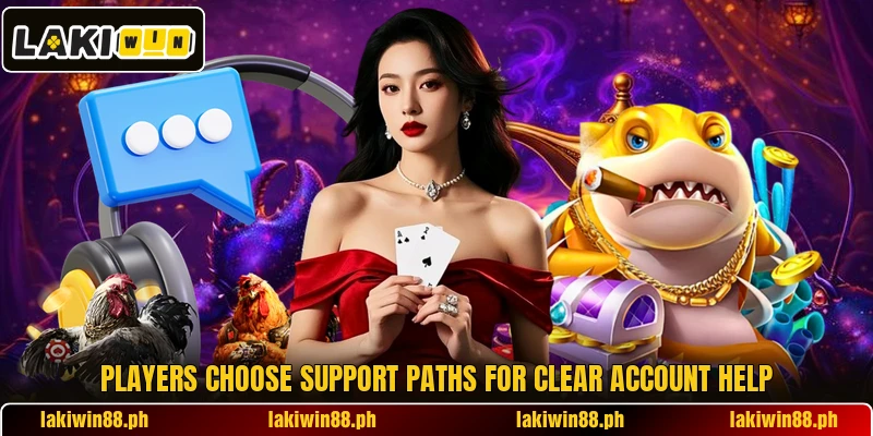 Players choose support paths for clear account help Players choose support paths for clear account help
