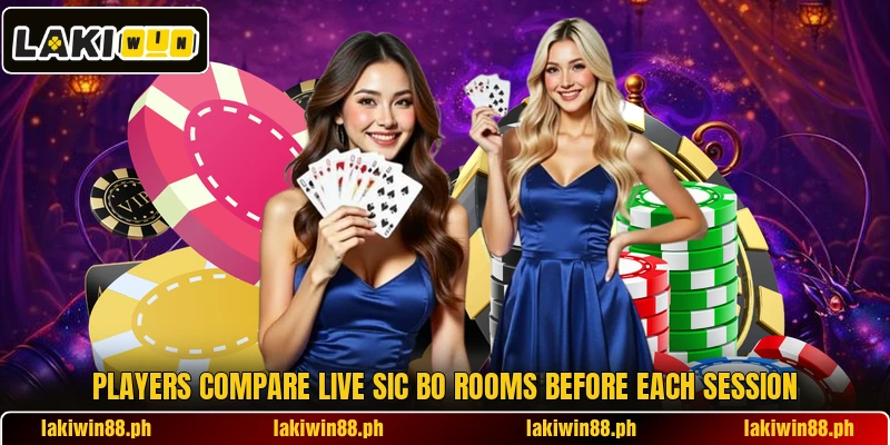 Players compare Live Sic Bo rooms before each session Players compare Live Sic Bo rooms before each session