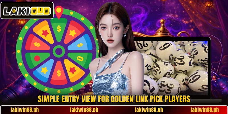 Simple entry view for Golden Link Pick players