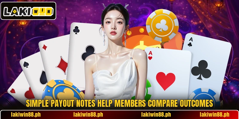 Simple payout notes help members compare outcomes Simple payout notes help members compare outcomes