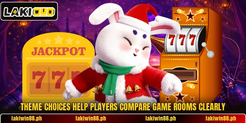 Theme choices help players compare game rooms clearly Theme choices help players compare game rooms clearly